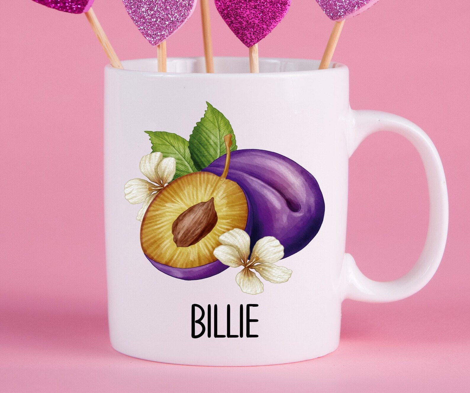 Personalized Plum Mug Plum Gift Ideas Plum Cup Gifts For Plum Lovers Plum