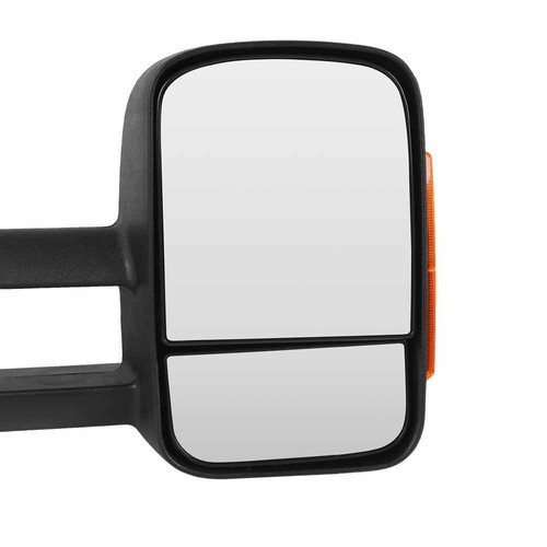 Extendable Towing Mirrors for Toyota Prado 150 Series Black w/ Indicators 09-19 - Picture 24 of 24