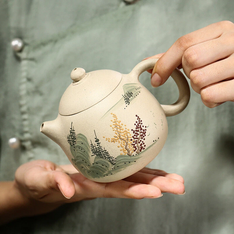 Tetera china con forma de huevo real Yixing Zisha Foto 4 de 4