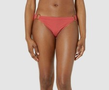  270 Tommy Bahama Women Pink Stretch Pearl Ring Hipster Bikini Bottom Swimwear S