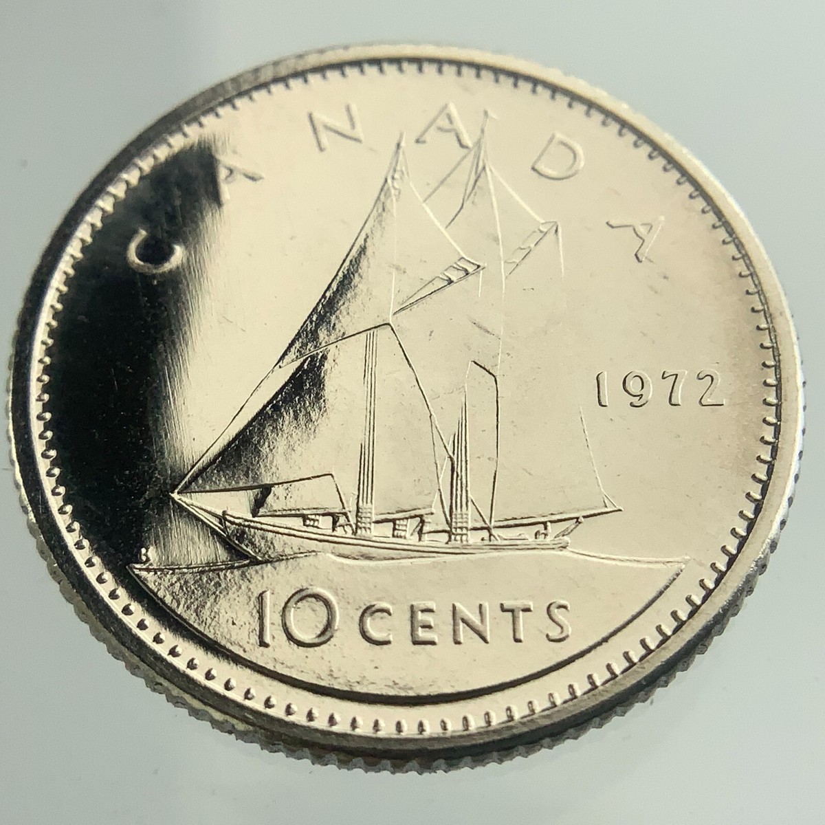 1972 Canada 10 Cents Dime KM# 77.1 Proof-like Uncirculated Coin