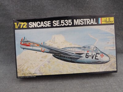 Sealed SNCASE SE.535 MISTRAL Jet Airplane Model Kit 1/72 HELLER #221 France