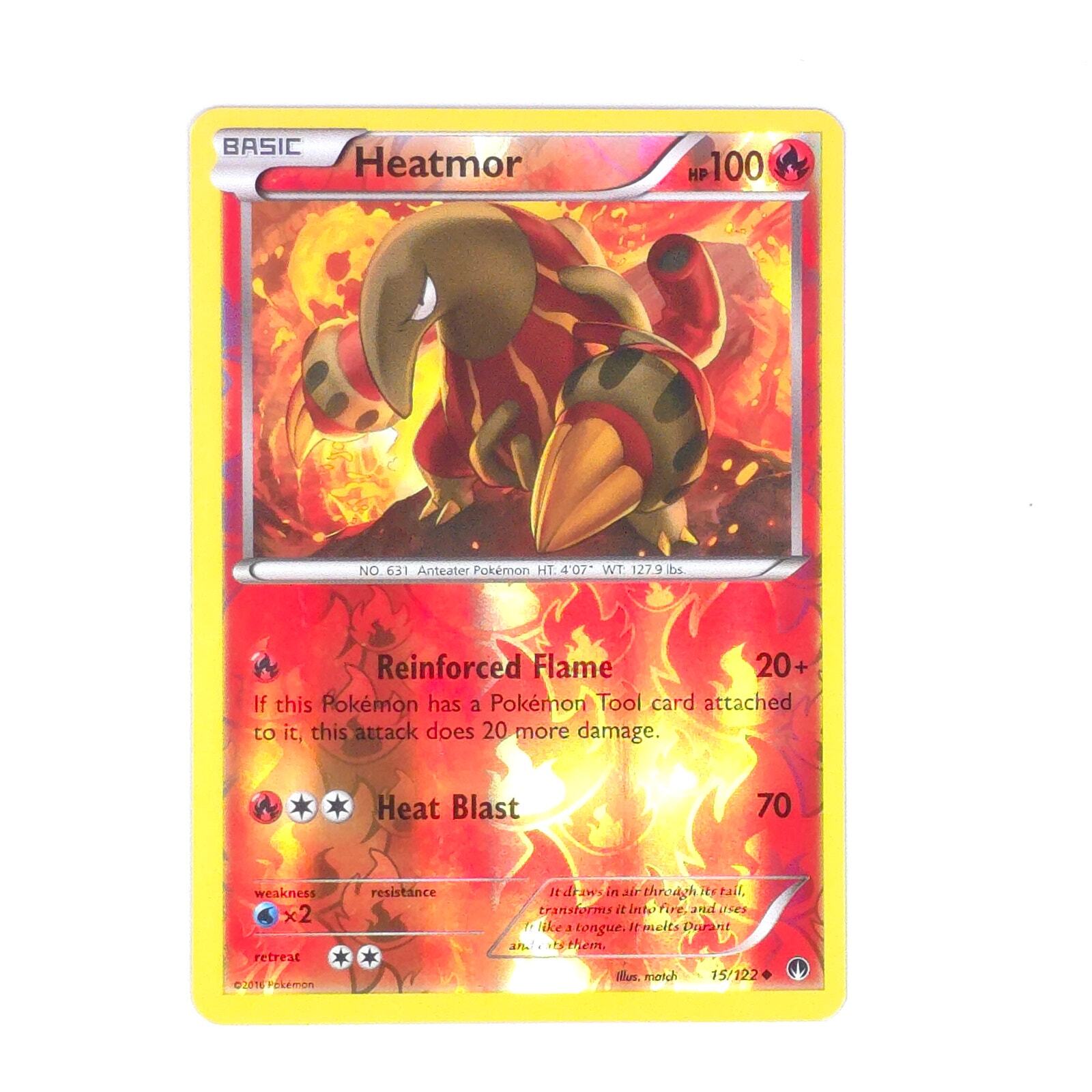 Heatmor 15/122 Pokemon XY - BREAKpoint Uncommon Reverse Holo NM
