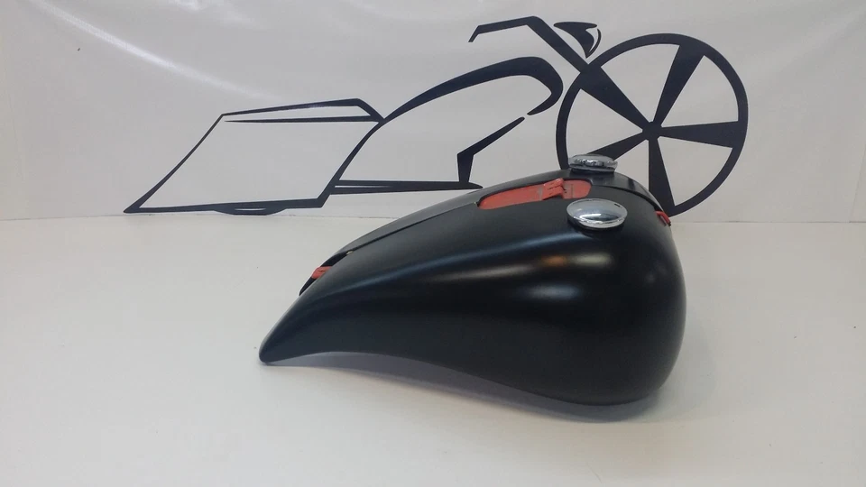  2000 - 2015年拉伸背心盖适用于哈雷戴维森软尾/经典5加仑 — 第 4/4 张图片