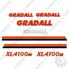 Fits Gradall XL4100-III Decal Kit Excavator - 7 YEAR OUTDOOR 3M VINYL!