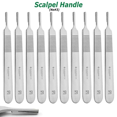 Dental Scalpel Handle Stainless Steel Knife Blade Holder Surgical Instruments #3