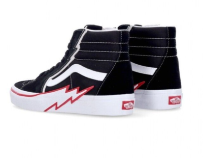 Size 12 - Vans Sk8- High Bolt - Black Racing Red for sale online