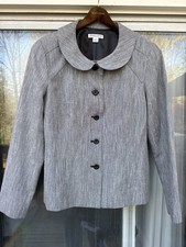 Vintage Pendleton Women  s Gray Wool Blend Jacket Size 12