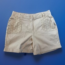 Ladies "M Co", Beige Colour Cotton, Shorts, UK 14