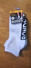 3 Pairs x Bonds Kids Cushioned Quarter Crew Socks - Shoe 13-3 Size 8-10 Yrs BNWT