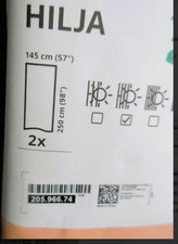 IKEA HILJA Gardinen  145 x 250 cm  apricote  2 Schals leicht blickdicht