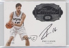 2016-17 Panini Flawless Flawless Auto 7/25 Pau Gasol #FA-PAU Auto HOF 0tw