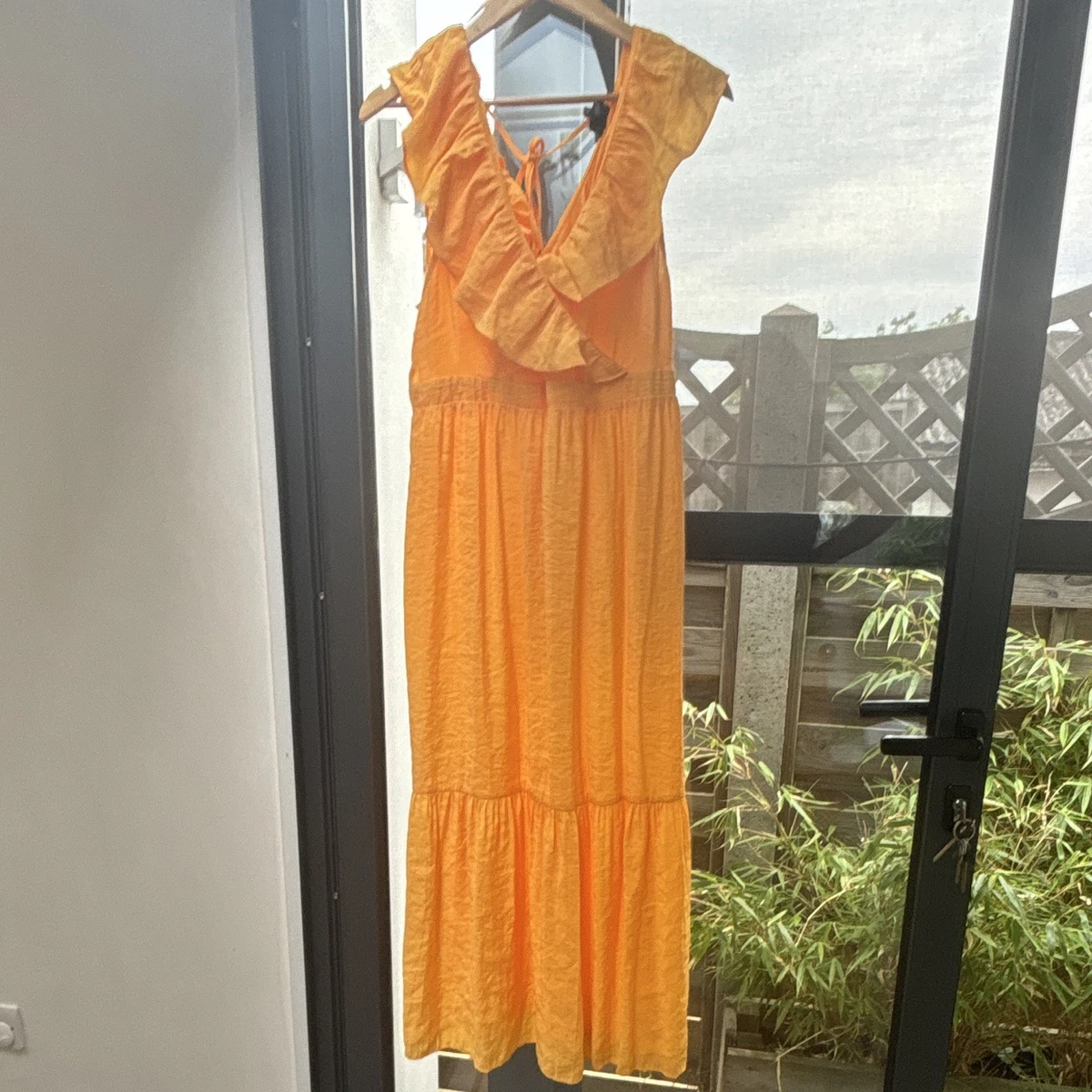 river island orange dress sale Girls Orange 3D Flower Mini Shift Dress