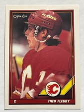 1991-92 O-Pee-Chee #282 Theo Fleury Calgary Flames