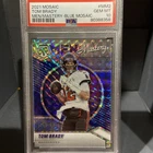 2021 Mosaic Tom Brady Men / Mastery Blue Mosaic PSA 10  68/99