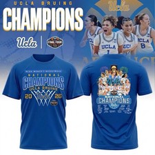 UCLA Buins T Shirt 2026 NCAA Womens Basketball National Champions Signatures Tee