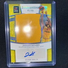 Jaylen Hoard Silhouettes Auto 45/99 2024-25 Panini Crown Royale Euroleague BK