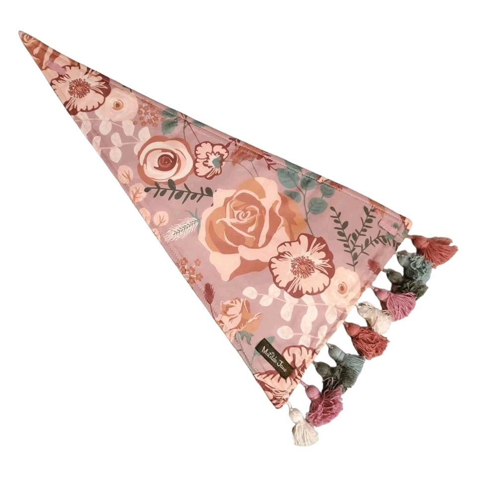 Juego de 3 borlas florales rosa banderín arte pared Matilda Jane JUST IMAGINE Foto 4 de 4