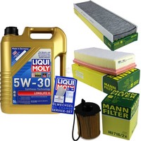 Mann Inspektionspaket 5L Liqui Moly Longlife 5W-30 FüR Mini Mini Cooper D One
