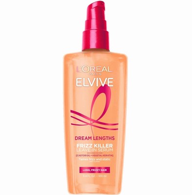 L'Oreal Paris Elvive Dream Lengths Frizz Killer Leave-In Hair Serum 3.4oz Smooth