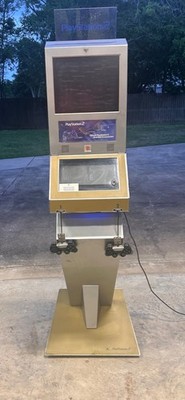 Sony PlayStation 2 Arcade Kiosk Demo Station Gold Stand Original 2000
