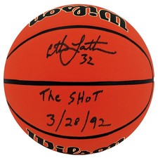 Christian Laettner Signed Wilson NCAA Legends F/S Basketball w/The Shot - SS COA