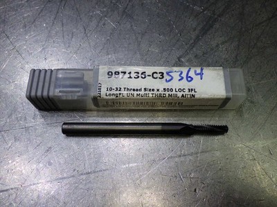 Harvey Tool 10-32 TPI 3 Flute Carbide Thread Mill 3/16'' Shank 987136-C3 (LOC773B