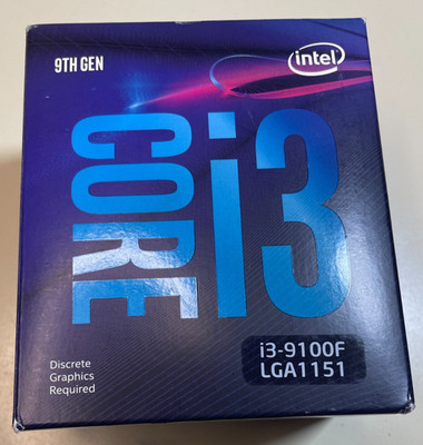 Intel Core I3 9100F 3.6 GHz Quad-Core (BX80684I39100F) Box mit neuem Lüfter