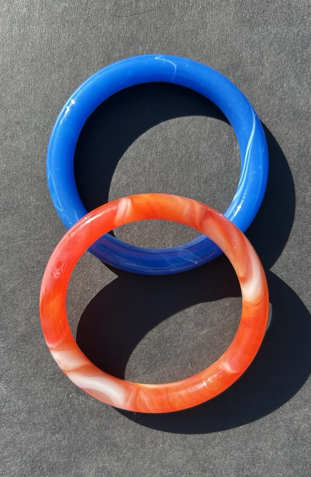 Brazalete Brazalete Jade - Lote de 2 - Naranja Y Azul - Usado Foto 3 de 4