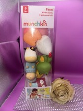Munchkin Farm Squirting Bath Toy Set Barnyard Friends 8 Piece Set Brand New