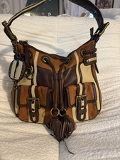Isabella Fiore Leather Hobo Bag