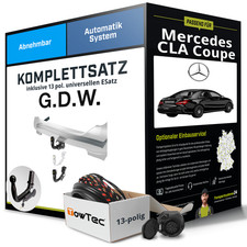Anhängerkupplung abnehmbar für MERCEDES CLA Coupe +E-Satz NEU kpl.