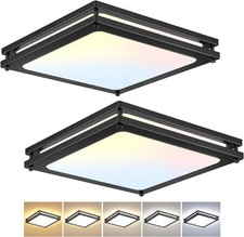 Square Ceiling Light Fixture - 2 Pack 12 Inch 36W 3000K/3500K/4000K/5000K/6000K