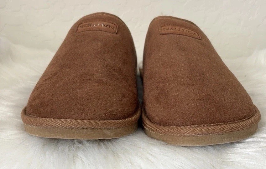 Zapatillas Nautica Somersby 9-10 Zapatos de Microgamuza Deslizables Casa Marrón Foto 2 de 4