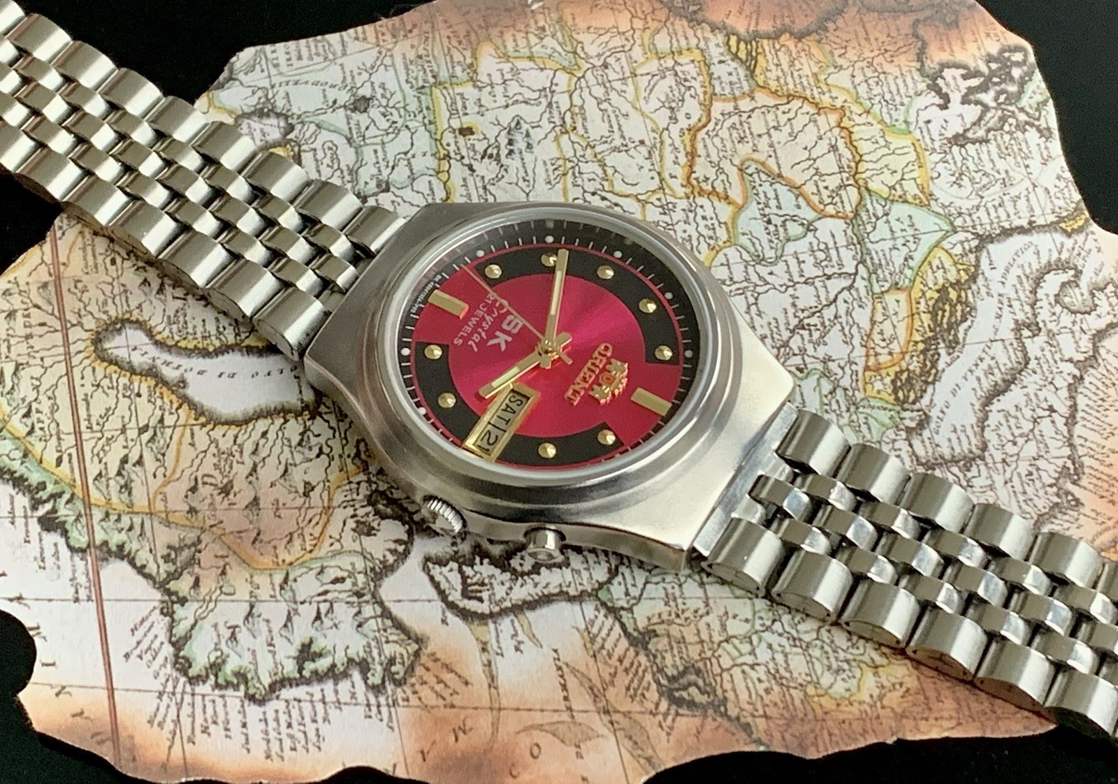 Orient 3 star crystal watch automatic . Serviced - image 2