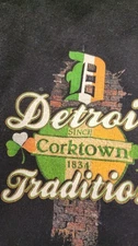 Detroit Tradition - Corktown - BLACK Shirt - XL GILDAN ULTRA COTTON preshrunk 