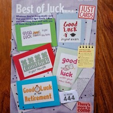 just cards best of luck + delicious daisies Cross Stitch Patterns - Pattern Only