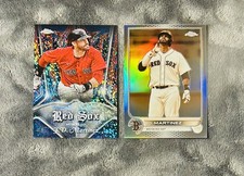 J.D. Martinez 2022 Topps Chrome Sepia  Refractor & Pinstriped Insert Refractor 
