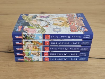 Seven Deadly Sins Band 1-5, Manga, Nakaba Suzuki Carlsen Manga Anime