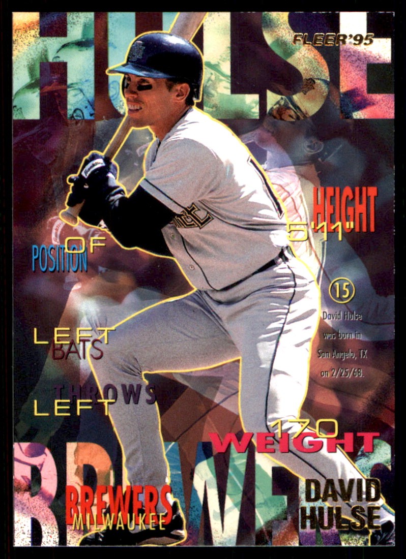 David Hulse 1995 Fleer Update #U-51 Brewers MLB READ FREE SHIPPING AutographDen