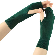 Cashmere Half Fingerless Gloves Winter Warmer Mittens for Ladies, Girls BZST-02