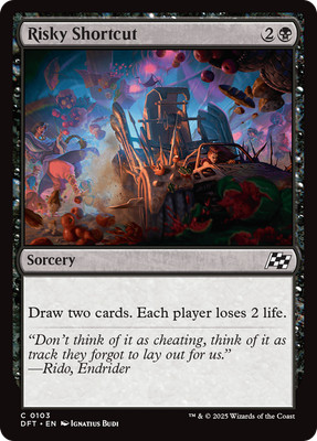 x4 Risky Shortcut DFT Aetherdrift MTG 103 COMMON M/NM 4x