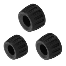 3 Pcs Universal Rubber Tripod Feet, Rubber Plastic Protection(Black, 0.67″  ID)