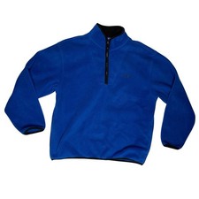 IZOD Blue 1/4 Zip Fleece Pullover Mens Large