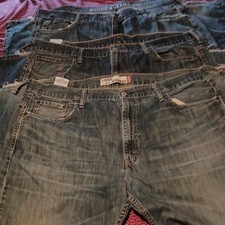 2 Levi's 1 Nautica Blue Denim Jeans Lot