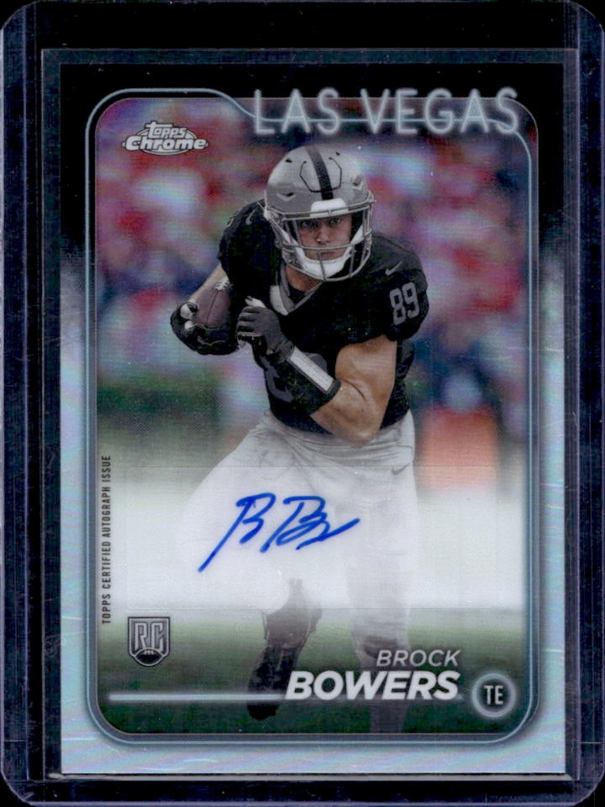 2024 Topps Chrome Brock Bowers Rookie Auto RC #RA-BBO Raiders