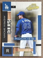 2003 Playoff Absolute Memorabilia #180 Andrew Brown Rookie /1500 Dodgers Foil RC