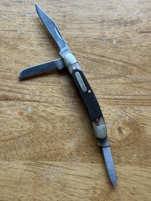Schrade USA Old Timer 108OT 1080T Junior Stockman Pocket Knife Used Small