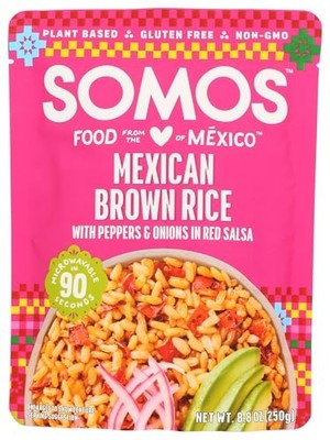 SOMOS Mexican Brown Rice 8.8oz   Plant-Based, Gluten-Free, Non-GMO
