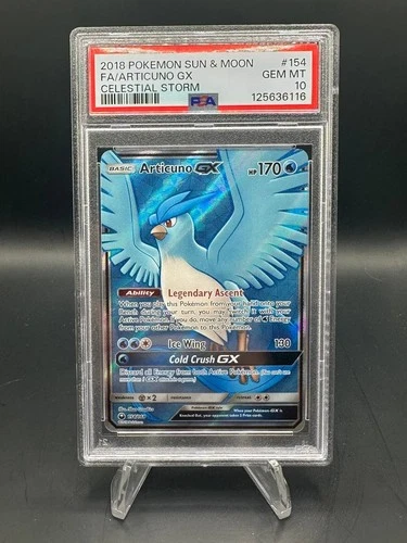 2018 Pokemon Sun & Moon ARTICUNO GX Celestial Storm #154 PSA 10